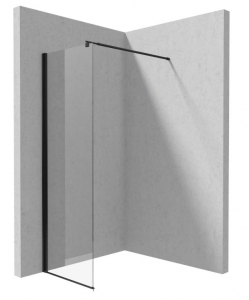 Deante KERRIA PLUS Zuhanyfal, walk-in, nero