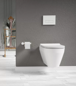 Sanovit BUENO - fali WC - rimless - perem nélküli - rejtett szerelésű - mély öblítésű - rövid 49 cm