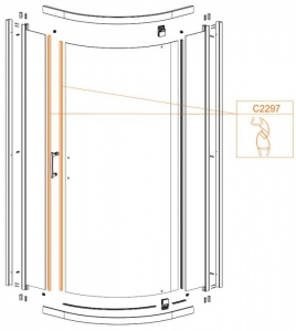 Sanplast TX5b mágneses tömítés, 1 pár