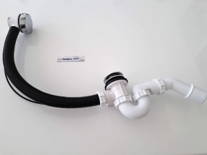 Kolpa-San le és túlfolyó garnitúra 83 mm króm