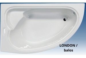 Sanotechnik LIVERPOOL / LONDON asszimetrikus sarokkád