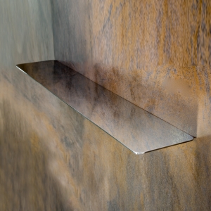 BEMETA ORGANIC fali fémpolc, 600x22x110mm, króm