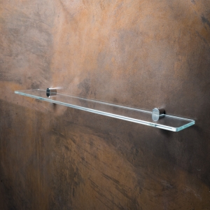 BEMETA ORGANIC fali polctartó, 600x40x116mm, króm/üveg