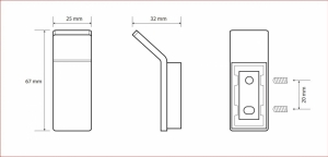 BEMETA NERO Fogas, 25x67x37mm