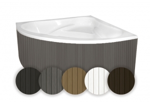 M-acryl Everwood műanyag előlap sarok és aszimmetrikus kádakhoz (többféle színben)