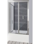 POLYSAN DEEP zuhany harmónika ajtó kádperemre, 1000x1650mm, transzparent üveg (MD1910)
