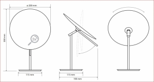 BEMETA KOZM.TÜKRÖK Álló kozmetikai tükör, egyoldalú, 185x370x115mm, átm:180mm