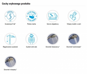 Deante OREGANO zuhanyszett csapteleppel