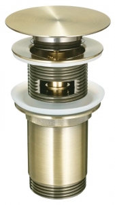 Deante CLICK-CLACK Leeresztő mosdókagylóhoz, vagy bidé, hüvellyel, univerzális, sárgaréz