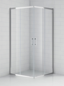 Sanipro OBS2 szögletes görgős zuhanykabin
