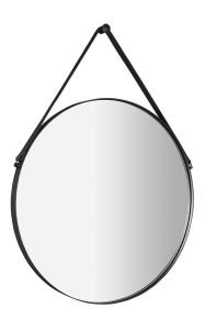 ORBITER kerek tükör akasztóval, átm:60cm, matt fekete (ORT060)