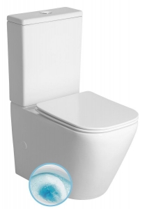 IMALA VORTEX RIMLESS monoblokkos WC, alsó/hátsó kifolyású, ülőke nélkül