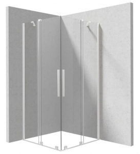 Deante PRIZMA Zuhanykabin, négyzet,  fehér