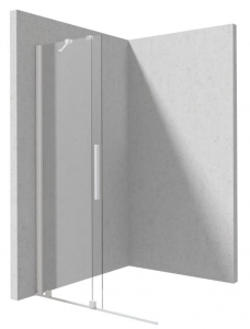 Deante PRIZMA Zuhanyfal, walk-in, csúsztatható,  fehér
