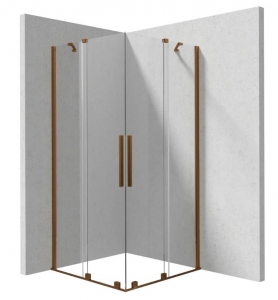 Deante PRIZMA szögletes Zuhanykabin szálcsiszolt bronz