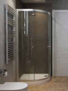 Radaway Projecta íves zuhanykabin fabrik üveggel 80x80 cm