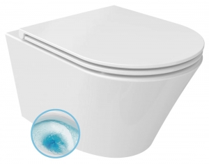 PACO RIMLESS VORTEX fali WC, ülőke nélkül, 36x53cm