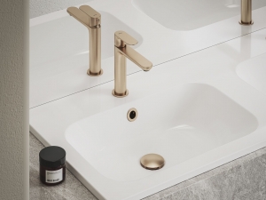 ELEGANTA 174 MM ÁLLÓ MOSDÓCSAPTELEP, LEERESZTŐ NÉLKÜL, Rose Gold Brushed