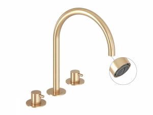 ESPIRIT 270 MM HÁROMFURATOS ÁLLÓ MOSDÓCSAPTELEP, Gold Brushed
