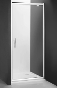 Roltechnik PXDO1N nyíló ajtós zuhanyajtó két fal közé ragyogó profillal, átlátszó üveggel 80 cm