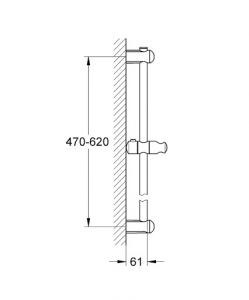 Grohe EUPHORIA  60 cm zuhanyrúd