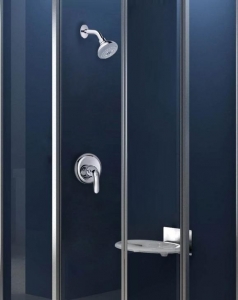 Grohe EuroEco falsík alatti zuhanycsap, komplett