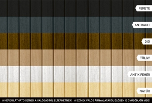 M-Acryl Trópusi fa előlap egyenes kádakhoz