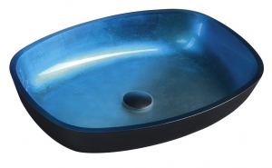 KVAORE üvegmosdó, 54x11x39,5 cm, kék