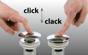 BRUCKNER klik-klak Kád le- és túlfolyó, 900mm, átm:72mm, króm (164.390.1)