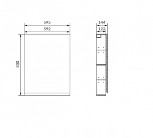 TÜKRÖS SZEKRÉNY MODUO 60 ANTHRACITE