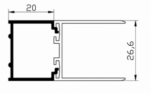 Toldóprofil D6000