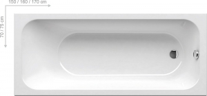 Ravak  Chrome Slim kád