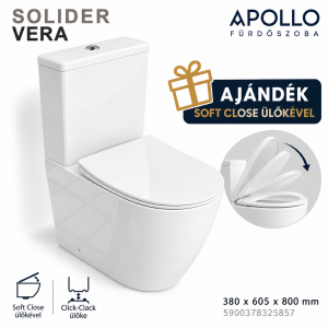 Lavita Solider Vera monoblokkos wc soft-close ülőkével