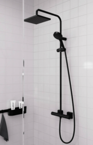 HANSGROHE VERNIS SHAPE SHOWERPIPE,230 1JET,MATT FEKETE