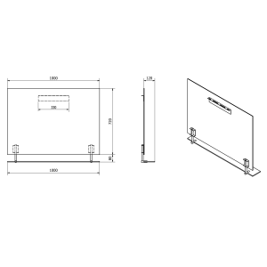 WEGA Tükör polccal, 100x80 cm (60092)