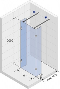SCANDIC X202 zuhanyfal