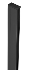 POLYSAN ZOOM LINE toldó profil, 15mm, matt fekete (ZL915B)