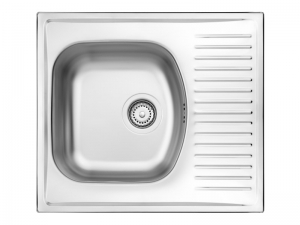 Deante Techno acélmosogató, 1 medence, rövid csepegtető