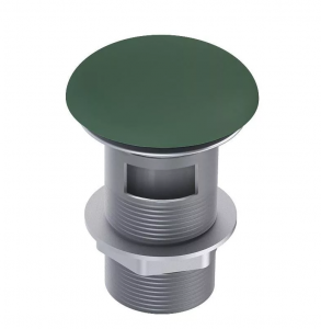 AREZZO design Click Clack lefolyó túlfolyóval, matt zöld