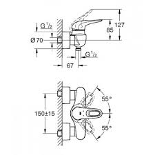 Grohe Eurostyle egykaros zuhanycsap