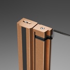 Radaway Nes Brushed Copper KDD I szögletes szálcsiszolt réz zuhanykabin
