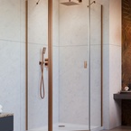 Radaway Nes Brushed Copper PTJ szögletes szálcsiszolt réz zuhanykabin