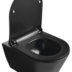 AVVA SLIM WC-ülőke, soft close, króm/fekete (100787-110)