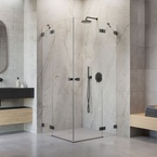 Radaway Essenza Pro Brushed GunMetal KDD szögletes szálcsiszolt fegyvermetál zuhanykabin