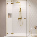Radaway Essenza Pro Brushed Gold KDJ szögletes szálcsiszolt arany zuhanykabin