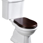 Kerasan RETRO WC-ülőke, diófa, króm zsanér (109040)