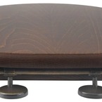 Kerasan RETRO WC-ülőke, diófa, bronz zsanér (109340)