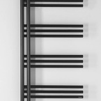 Sapho DORLION fürdőszobai radiátor, 500x900 mm, 361 W, matt fekete (1130-20)