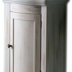RETRO Mosdótartó szekrény, 1 ajtóval, 36,5x85x29cm, antik fehér (1641)