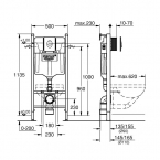 Grohe Rapid SL 3 in 1 wc tartály szett